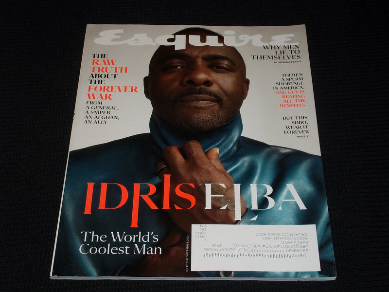 2021 OCTOBER ESQUIRE MAGAZINE - IDRIS ELBA FRONT COVER - E 2171