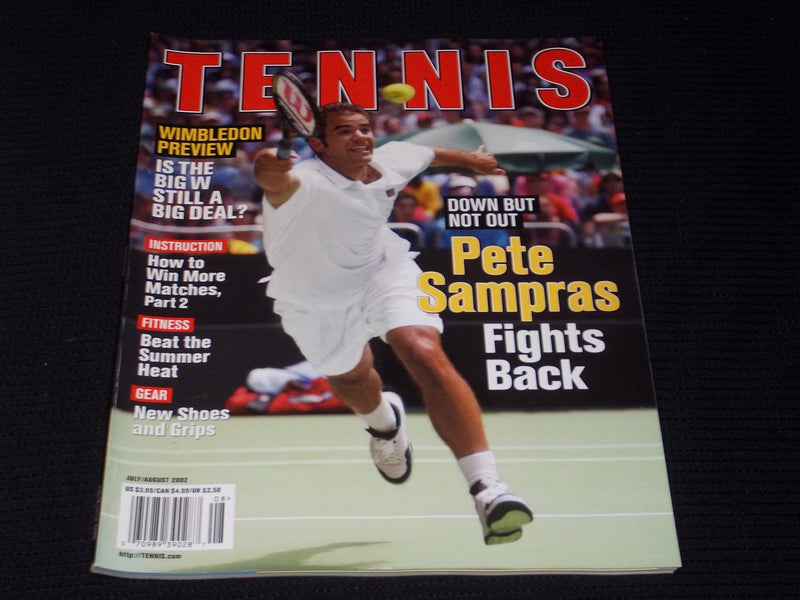 2002 JULY TENNIS MAGAZINE - PETE SAMPRAS FRONT COVER - E 2276