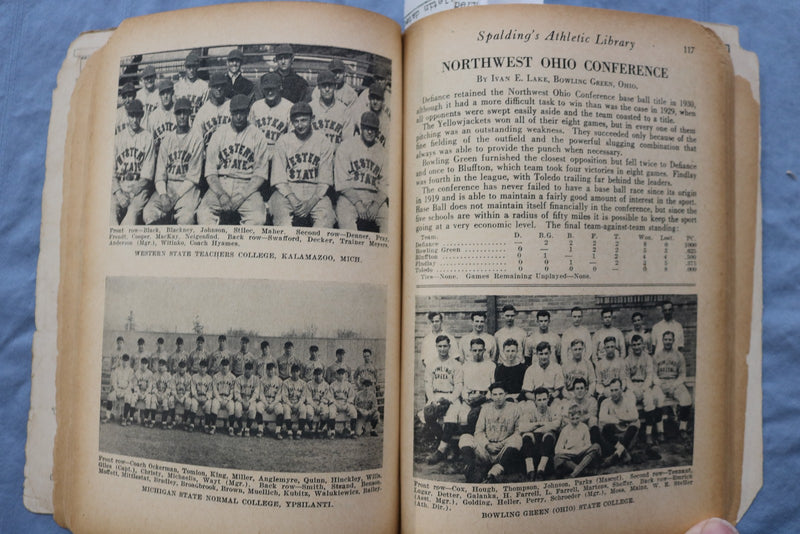 1931 SPALDING'S NCAA COLLLEGE BASEGALL GUIDE - BABE RUTH AD - SOFTCOVER - K 3090