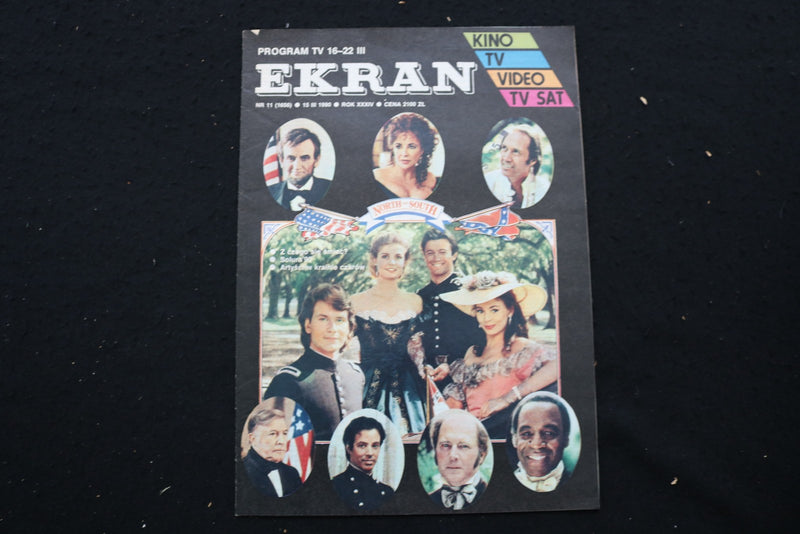 1990 MARCH 15 EKRAN MAGAZINE - NORTH AND SOUTH CAST COVER - E 25164