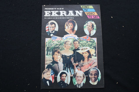1990 MARCH 15 EKRAN MAGAZINE - NORTH AND SOUTH CAST COVER - E 25164