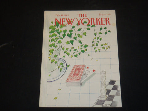 1983 FEBRUARY 14 THE NEW YORKER MAGAZINE - ILLUSTRATED COVER - NY 1261
