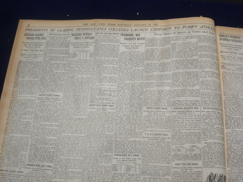 1916 JANUARY 29 NEW YORK TIMES - BRANDEIS NAMED FOR HIGHEST COURT - NT 9063