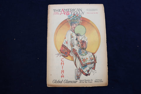 1944 JULY 30 AMERICAN WEEKLY MAGAZINE - CHINA - GLOBAL GLAMOUR COVER - 22615