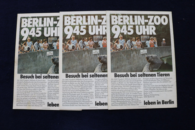 1980'S-1990'S BUSCH ROLAND CIRCUS PROGRAMS - GERMAN - LOT OF 12 - O 3515