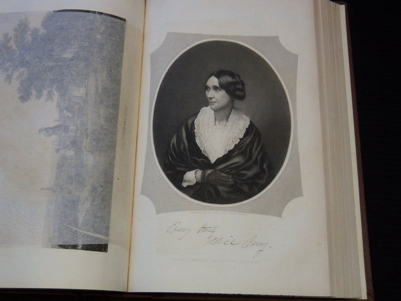 1855 THE LADIES' REPOSITORY MAGAZINE BOUND VOLUME - NICE ENGRAVINGS - KD 7883