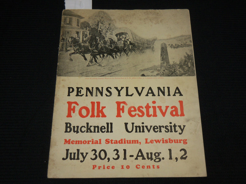 1936 PENNSYLVANIA FOLK FESTIVAL PROGRAM - BUCKNELL UNIVERSITY- J 7014