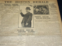 1907 APRIL 15 THE BOSTON HERALD NEWSPAPER - BASEBALL SEASONS OPENS - BH 398