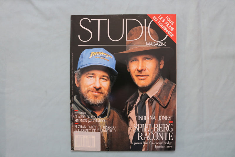 1989 OCTOBER STUDIO MAGAZINE - SPIELBERG & FORD COVER - FRENCH - E 19502