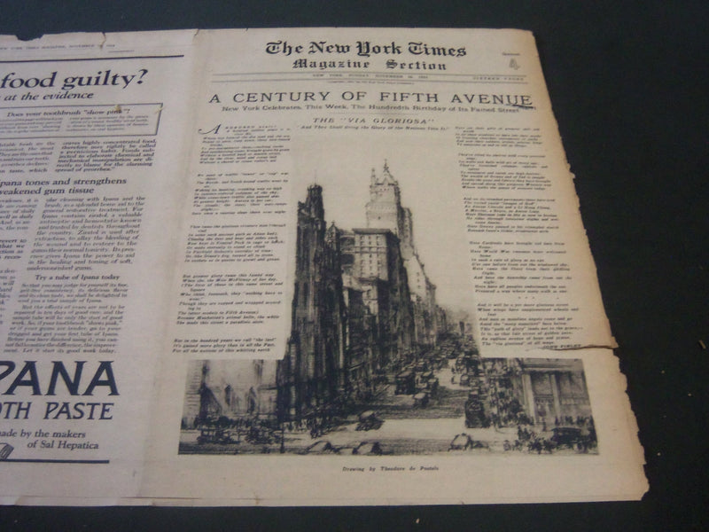 1923-1924 NEW YORK TIME MAGAZINE SECTIONS LOT OF 23 DIFFERENT ISSUES - NTL 67
