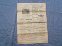 1881 THE STUDIO AND MUSICAL REVIEW NEWSPAPER - LOT OF 4 - NP 8416