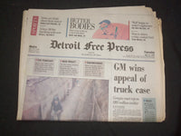 1994 JUNE 14 DETROIT FREE PRESS NEWSPAPER-GM WINS APPEAL OF TRUCK CASE- NP 7693