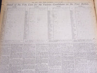 1920 JUNE 12 NEW YORK TIMES - FOUR BALLOTS NO NOMINATION WOOD LEADS - NT 6946