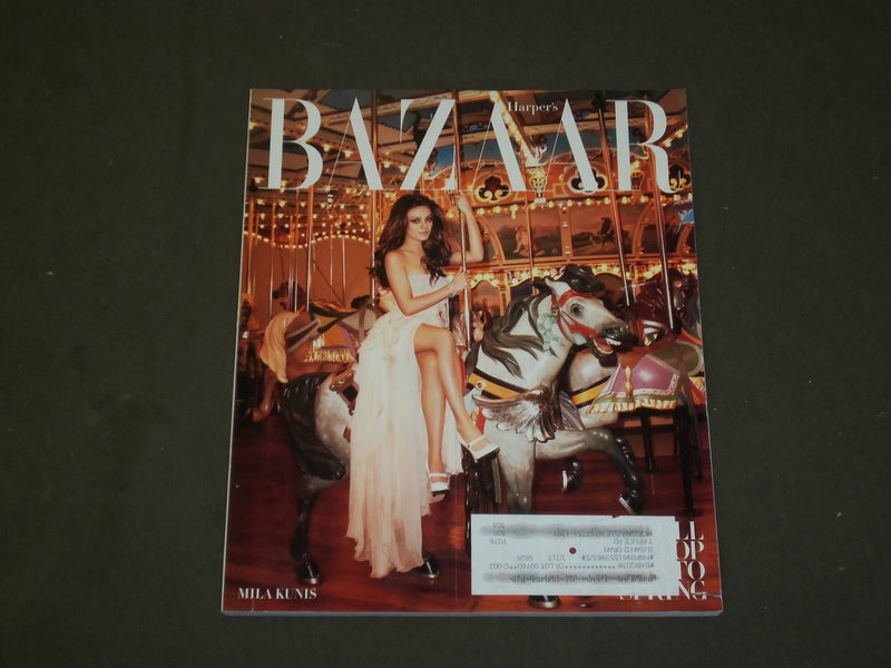 2012 APRIL HARPER'S BAZAAR MAGAZINE - MILA KUNIS COVER - B 3695