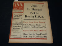 1941 AUGUST 3 PM'S WEEKLY NEWSPAPER - JAPS IN HAWAII TO RESIST U. S. A - NP 4928