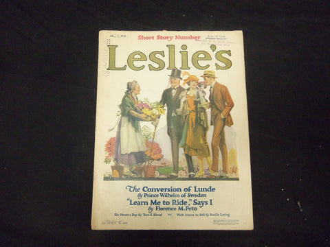 1921 MAY 7 LESLIE'S WEEKLY MAGAZINE - GREAT COVER, PHOTOS & ADS - ST 2333