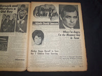 1966 SEP 4 NATIONAL ENQUIRER NEWSPAPER - DAVID JANSSEN: I COULD KILL - NP 7421