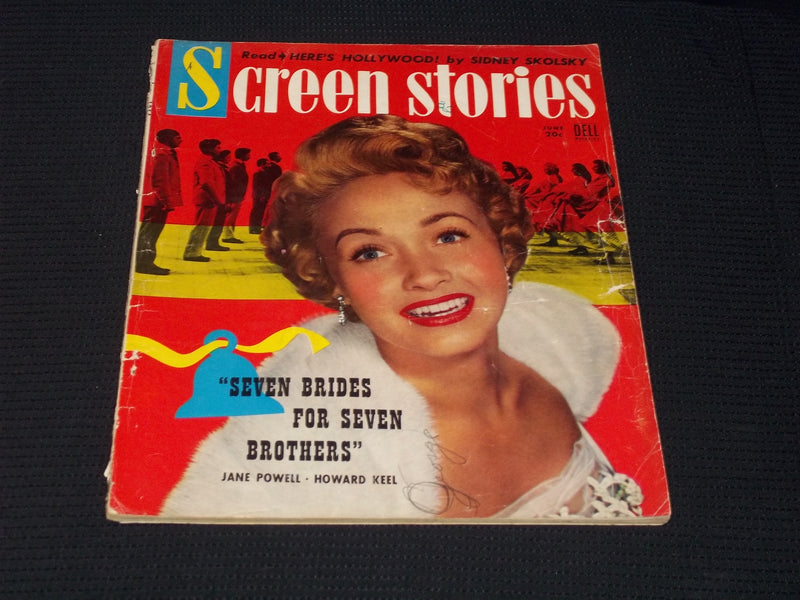 1954 JUNE SCREEN STORIES MAGAZINE - JANE POWELL FRONT COVER - E 14112