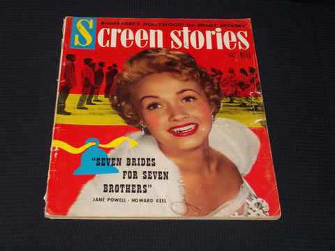 1954 JUNE SCREEN STORIES MAGAZINE - JANE POWELL FRONT COVER - E 14112