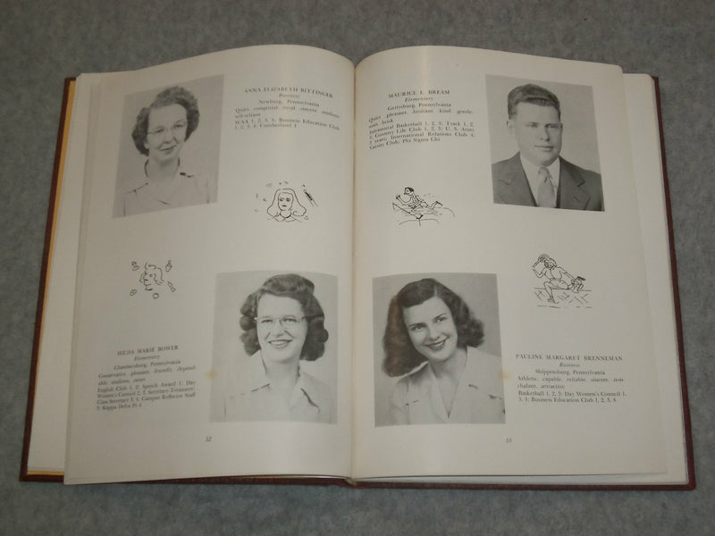 1947 CUMBERLAND STATE TEACHERS COLLEGE YEARBOOK - SHIPPSENSBURG, PA - YB 2015