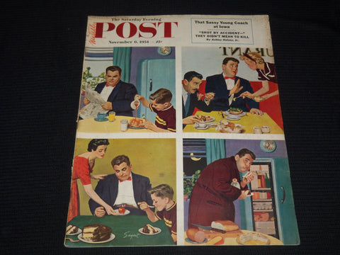 1954 NOVEMBER 6 THE SATURDAY EVENING POST MAGAZINE - ILLUSTRATED COVER - SP 2027