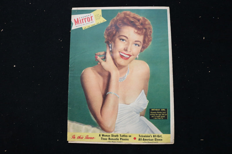 1954 JUNE 27 SUNDAY MIRROR MAGAZINE - ELEANOR PARKER COVER - E 26305