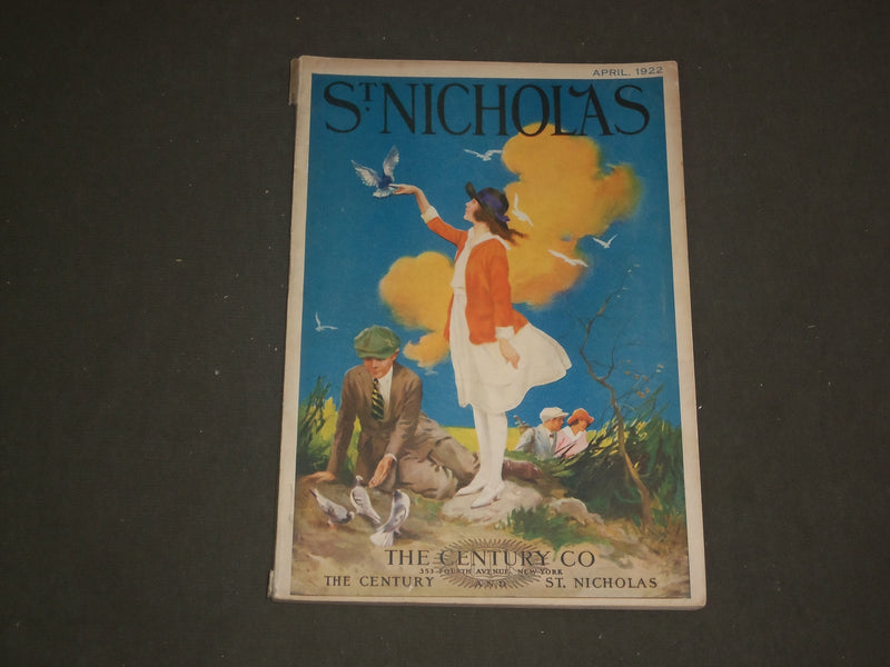 1922 APRIL ST. NICHOLAS MAGAZINE - ILLUSTRATIONS, STORIES & ADS - B 4621