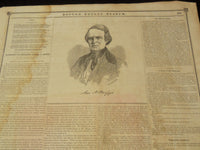 1851 JANUARY 4 THE BOSTON MUSEUM NEWSPAPER - GOVERNOR HUNT & BRIGGS - NP 9037