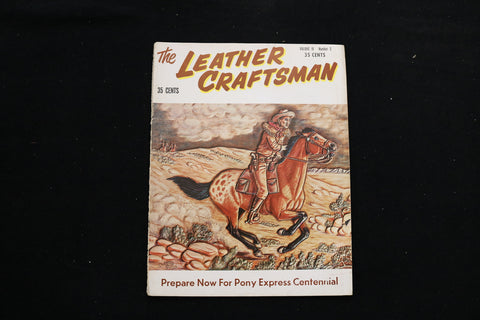 1960 JAN-FEB THE LEATHER CRAFTSMAN MAGAZINE - PONY EXPRESS COVER - SP 3745K