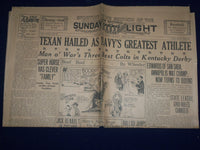 1926 APRIL 25 SAN ANTONIO SUNDAY LIGHT SPORT SECTION - TEXAN HAILED - NP 972B