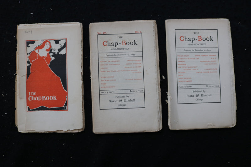 1894-1896 THE CHAP BOOK - SEMI-MONTHLY - LOT OF 38 - O 3717