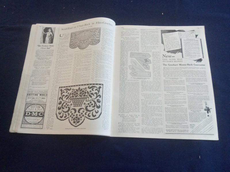 1923 DECEMBER NEEDLECRAFT MAGAZINE - BEAUTIFUL COVER & PATTERNS - ST 200B