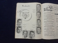 1952 OCTOBER 11 FOOTBALL PROGRAM - UNIV WASHINGTON VS. UNIV ILLINOIS - SP 5454P