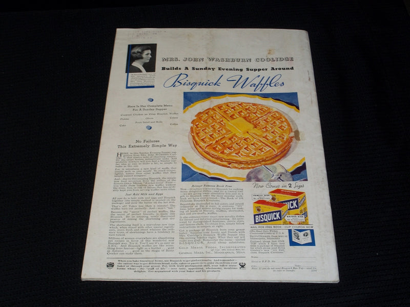 1934 NOVEMBER BETTER HOMES & GARDENS MAGAZINE - BEAUTIFUL FRONT COVER - E 2692