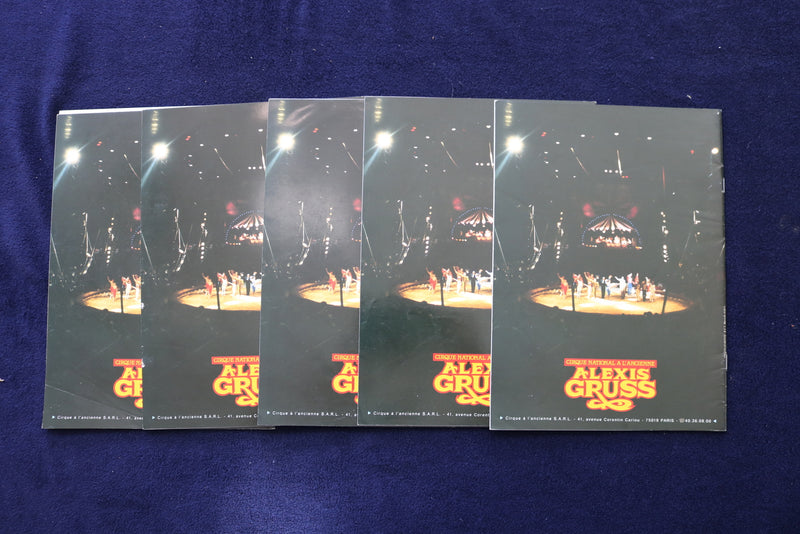 1985-1994 ALEXIS GROSS CIRCUS PROGRAMS - FRENCH - LOT OF 18 - O 3514
