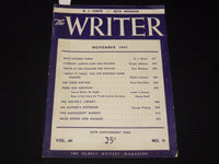 1947 NOVEMBER THE WRITER MAGAZINE - B. J. CHUTE - RITA WEIMAN - K 1043