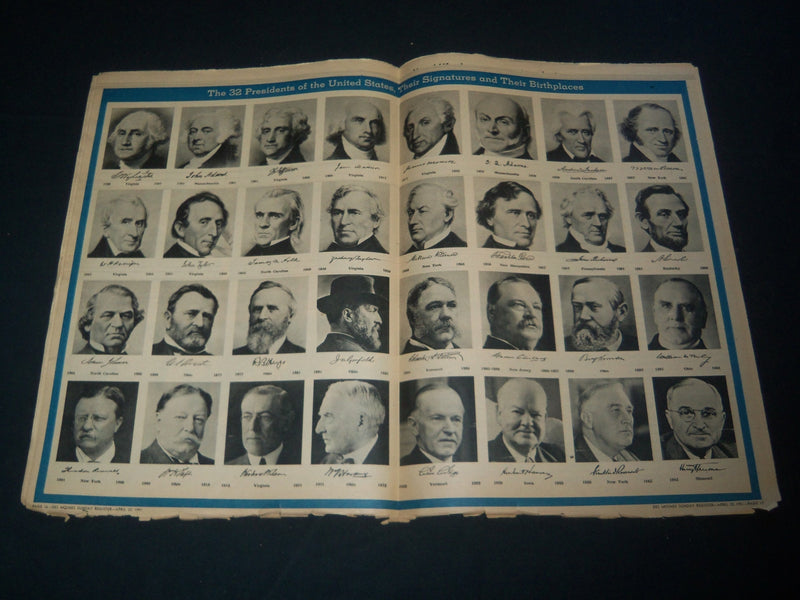 1950-1951 DES MOINES SUNDAY REGISTER PICTURE MAGAZINES LOT OF 3 - NP 3793