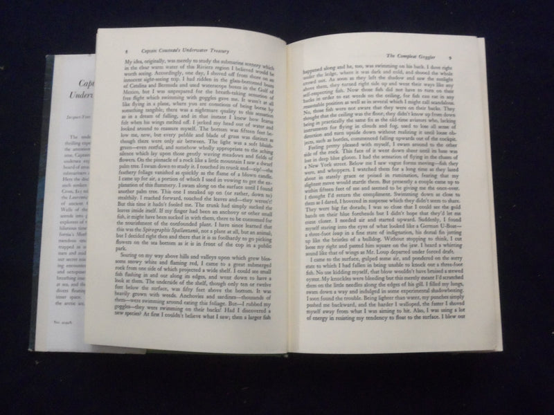 1959 CAPTAIN COUSTEAU'S UNDERWATER TREASURY HARDCOVER BOOK - KD 8289