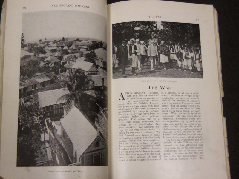1914 NEW ENGLAND MAGAZINE LOT OF 8 ISSUES - NICE ILLUSTRATIONS & ADS - WR 607