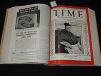 1937 JAN-MAR TIME MAGAZINE BOUND VOLUME - GREAT COVERS - NICE ADS - KD 3806N