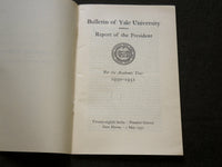 1932 BULLETIN OF YALE UNIVERSITY FOR 1930-1931 BOOK - NEW HAVEN - J 6193
