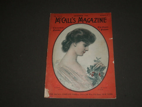1906 DECEMBER MCCALL'S MAGAZINE - GREAT FASHION ILLUSTRATIONS & ADS - ST 5375