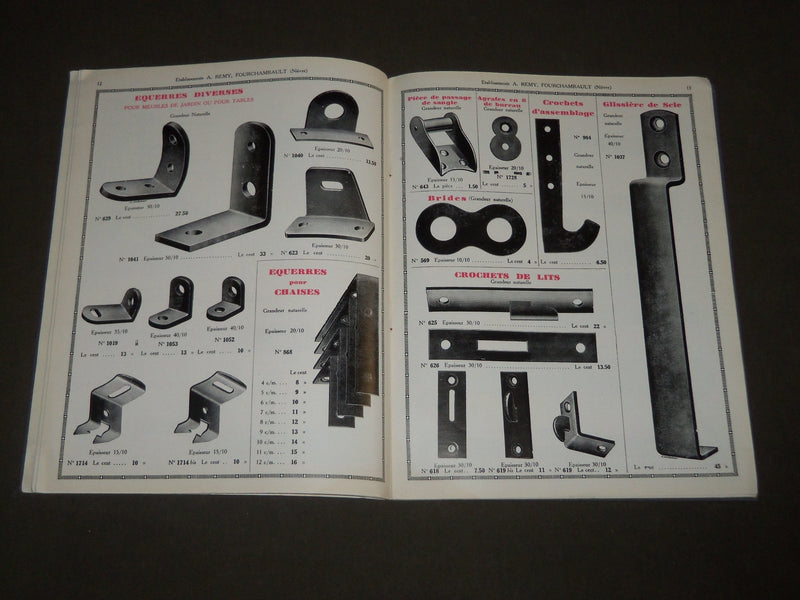 1930'S ETABLISSEMENTS A. REMY FOURCHAMBAULT FRENCH CATALOGUE - HARDWARE- FR 517