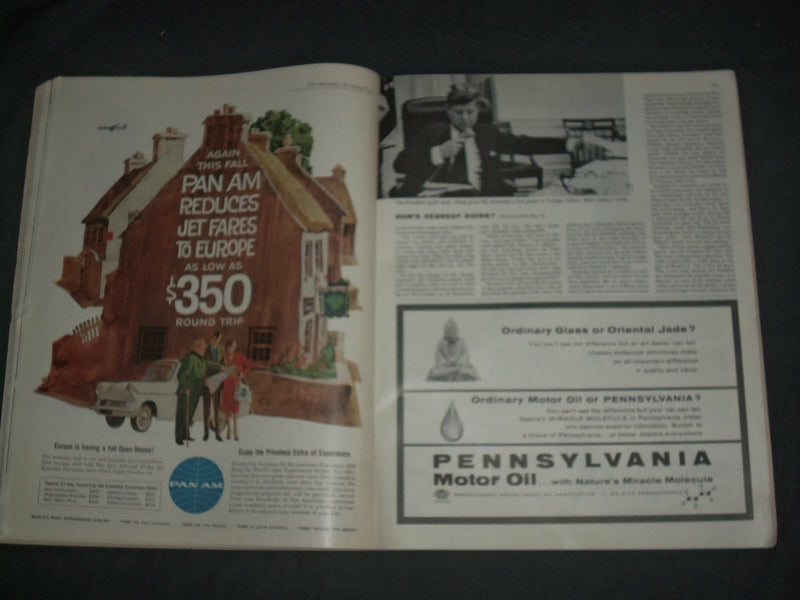 1961 SEP 16 THE SATURDAY EVENING POST MAGAZINE - NORMAN ROCKWELL COVER- SP 2481X