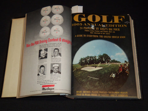 1964 JANUARY-DECEMBER GOLF MAGAZINE BOUND VOLUME - GREAT COVERS - R 425