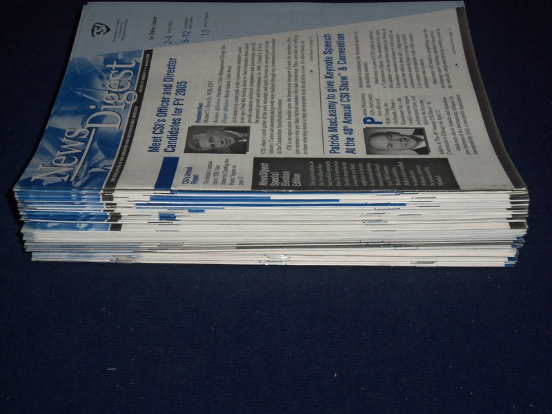 2000-2004 NEWS DIGEST CONSTRUCTION SPECIFICATIONS INSTITUTE LOT OF 46 - O 2255