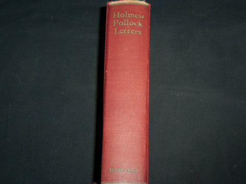 1946 HOLMES - POLLOCK LETTERS HARDCOVER BOOK EDITED BY MARK HOWE - KD 7240