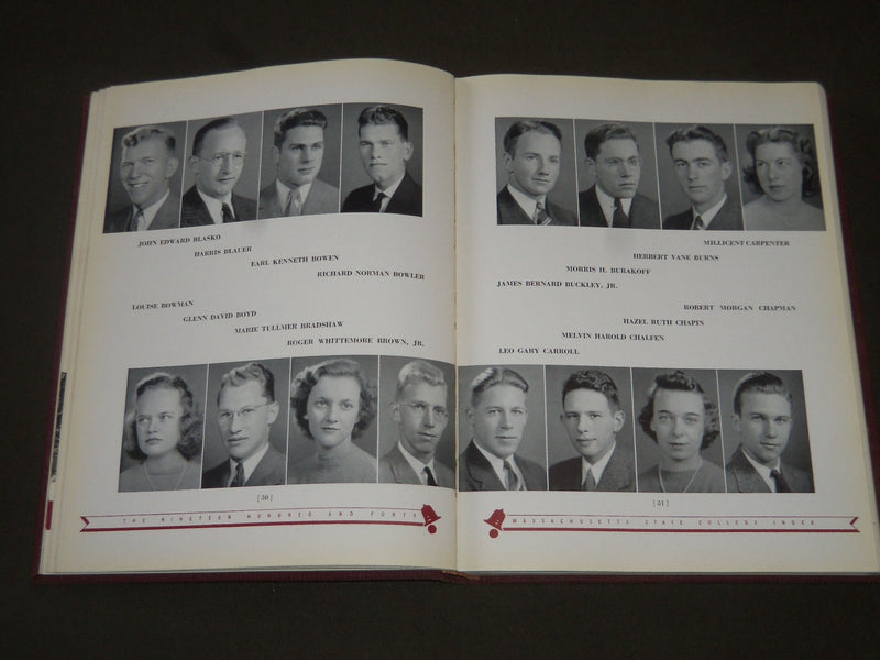 1940 THE INDEX MASSACHUSETTS STATE COLLEGE YEARBOOK - AMHERST MA - YB 1062