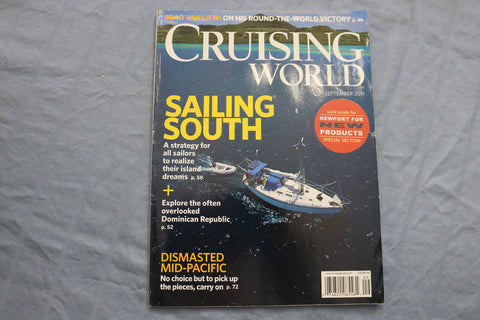 2011 SEPTEMBER CRUISING WORLD MAGAZINE - SAILING SOUTH - E 9554