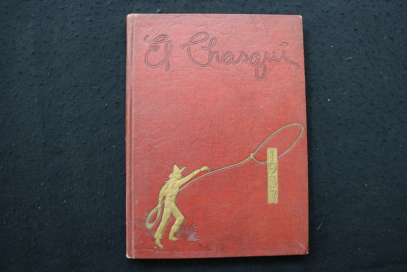 1937 EL CHASQUI CHINO HIGH SCHOOL YEARBOOK - CHINO, CALIFORNIA - YB 3510